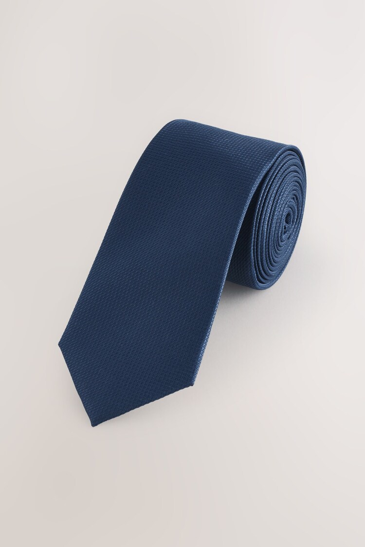 Bleu marine - Skinny - Cravate texturée - Image 1 of 1