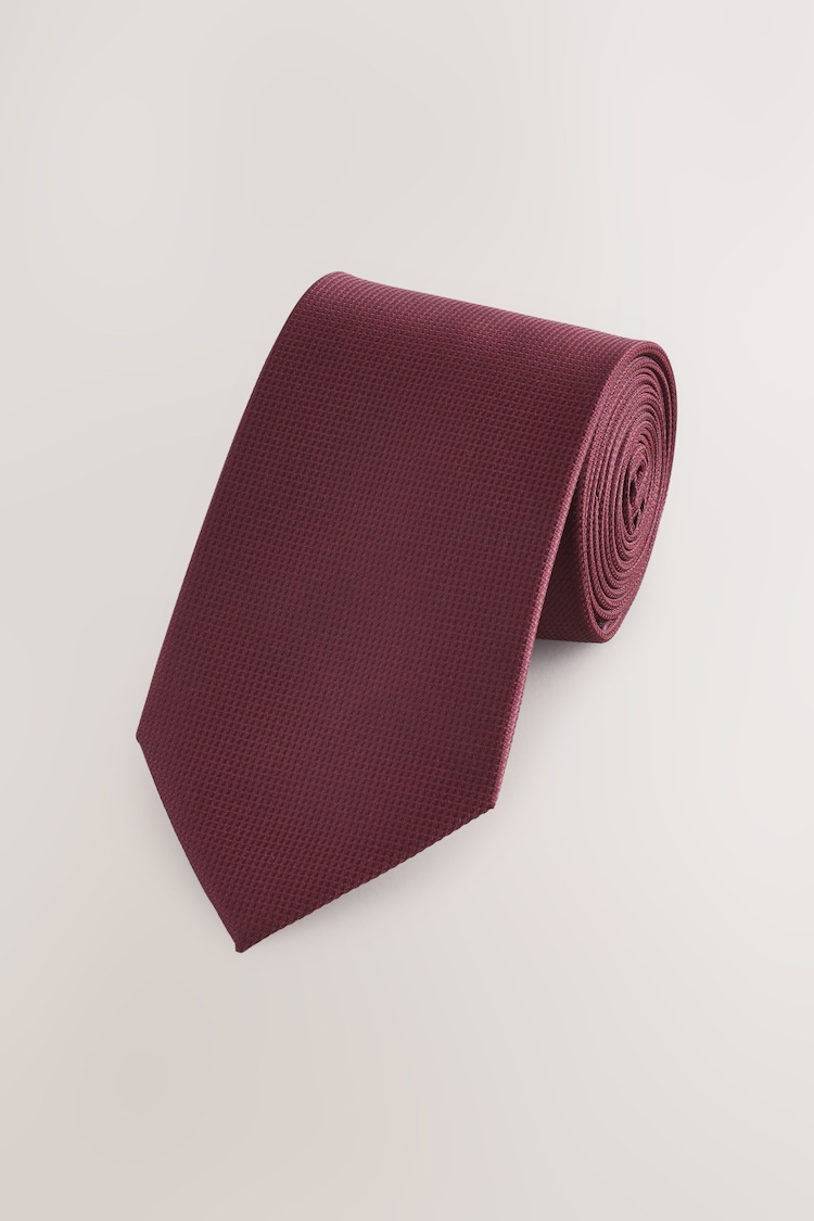 Burgundy Red Textured Tie - Image 1 of 1