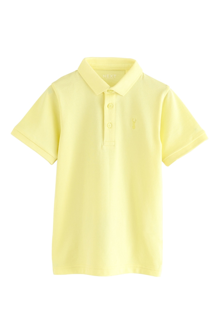 Light Yellow Short Sleeve Polo Shirt (3-16yrs) - Image 1 of 1
