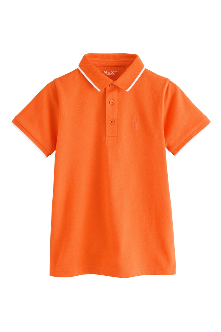 Orange Short Sleeve Polo Shirt (3-16yrs) - Image 1 of 1