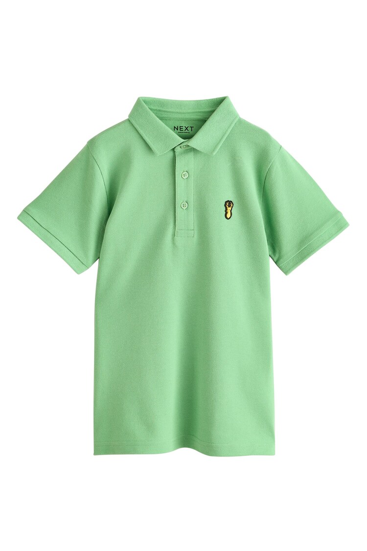 Apple Green Short Sleeve Polo Shirt (3-16yrs) - Image 1 of 1