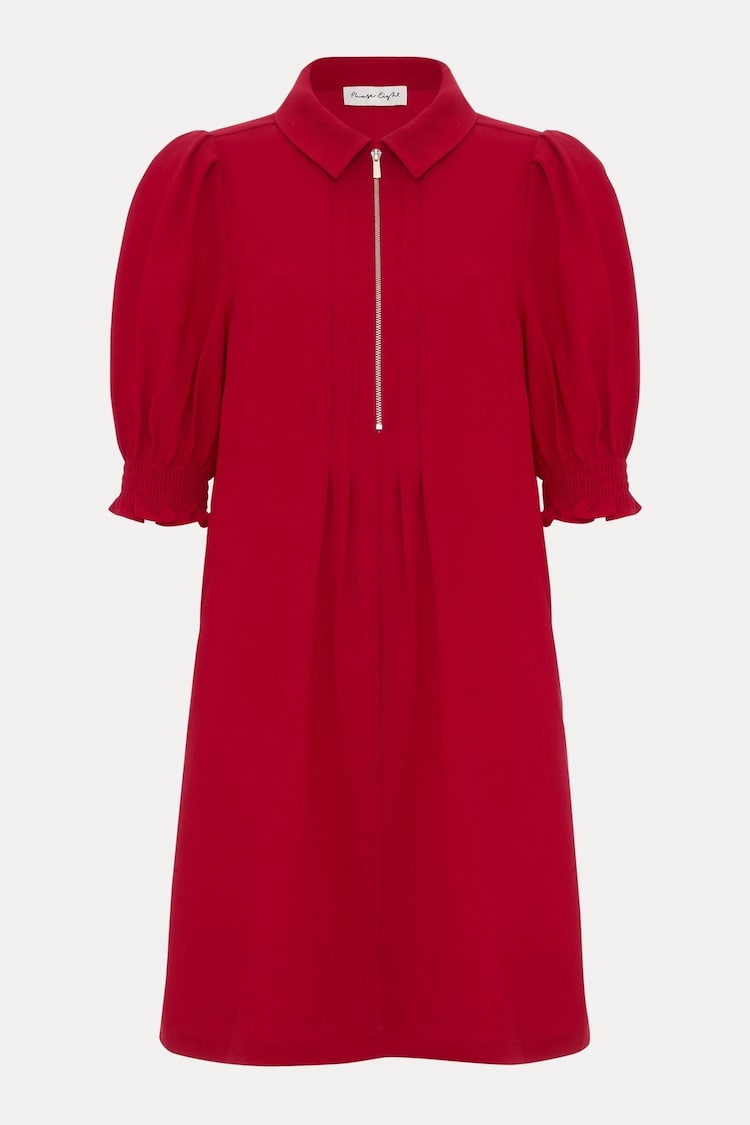 Phase Eight Red Zip Candice Mini Dress - Image 1 of 1