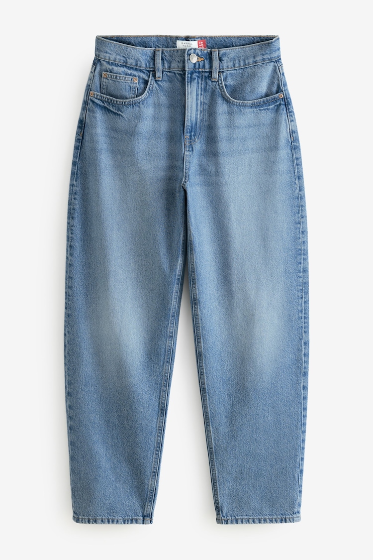 Bleu moyen - 100% Coton Coupe ballon Jeans - Image 1 of 1