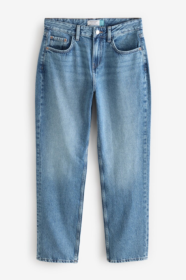 bleu foncé - 100% Coton Coupe droite Jeans - Image 1 de 1
