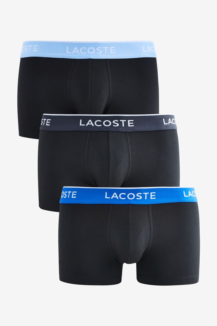 Lacoste Cotton Stretch Black Boxers 3 Pack - Image 1 of 1