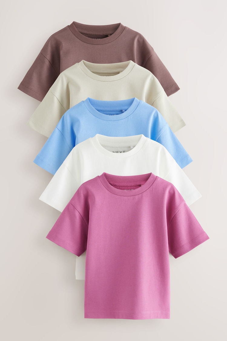 Multi Minerals Short Sleeve T-Shirts 5 Pack (3mths-7yrs) - Image 1 of 1