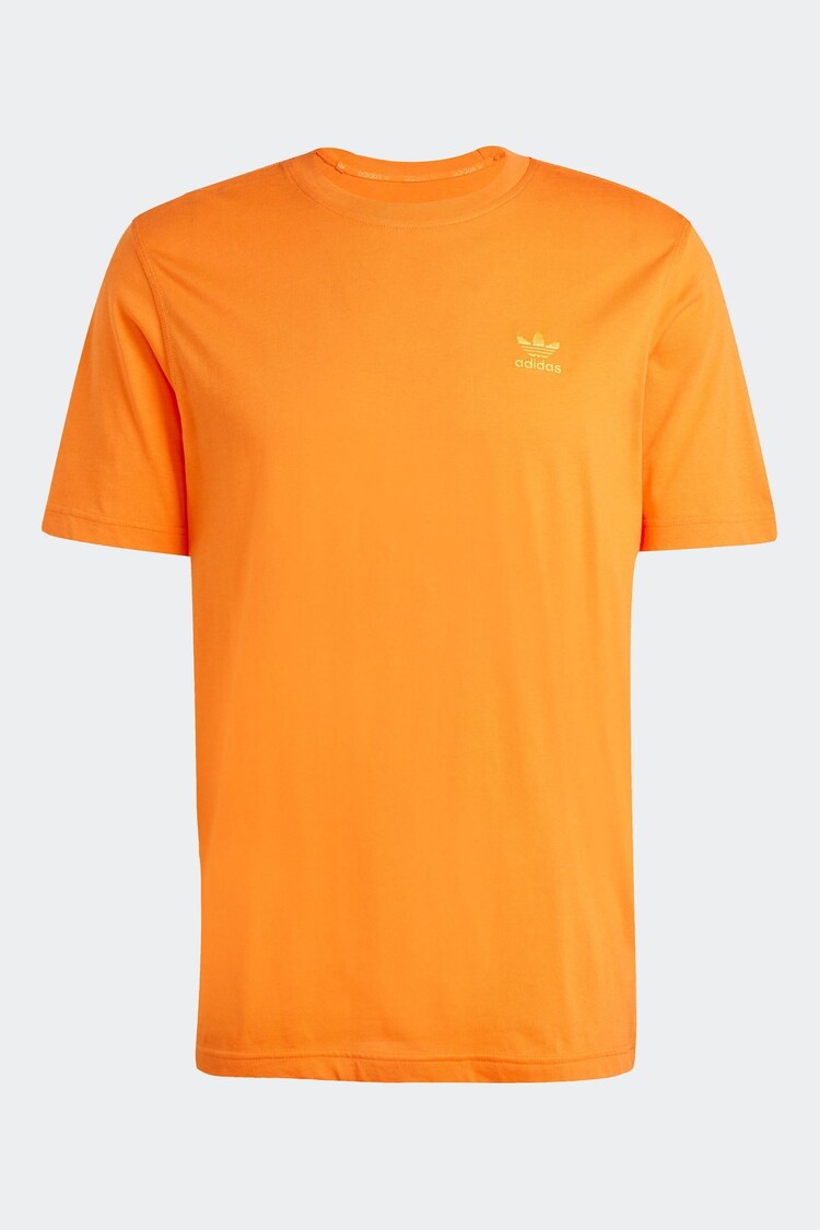 adidas Originals Orange Trefoil Essentials 100% Cotton T-Shirt - Image 1 of 1