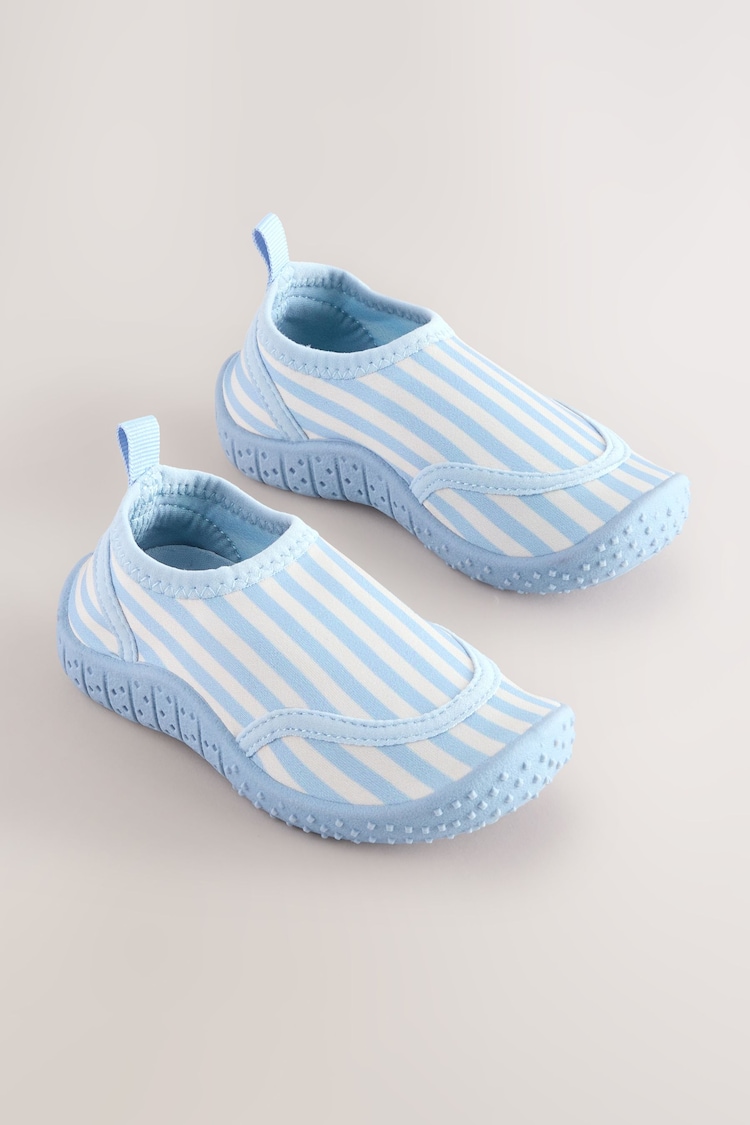 Blue/White Stripe Swim Socks - Image 1 of 1