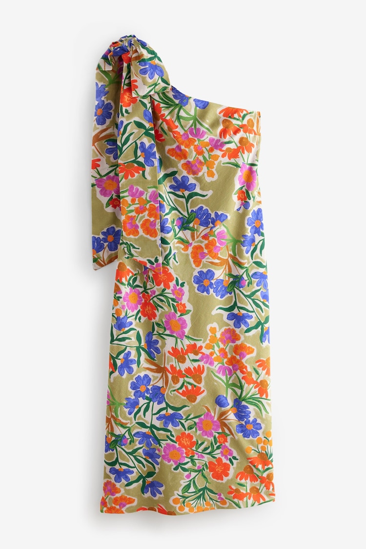 Laura Ashley Multi Honeybourne Floral Print One Shoulder Midaxi Dress - Image 1 of 1