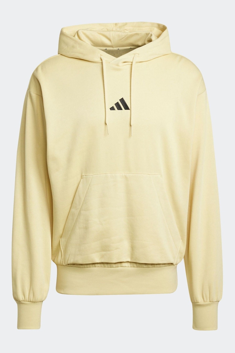 adidas Black Essentials Feelcozy Fleece Hoodie - Image 1 of 1