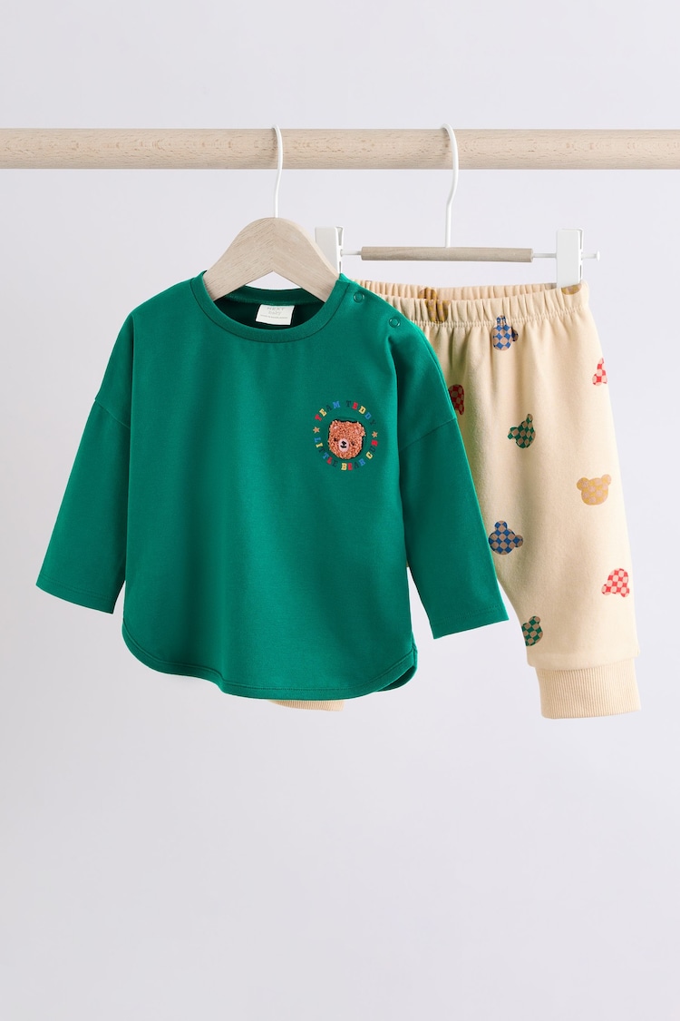 Bright Varsity Bear Baby Top And Leggings Set - Image 1 of 1