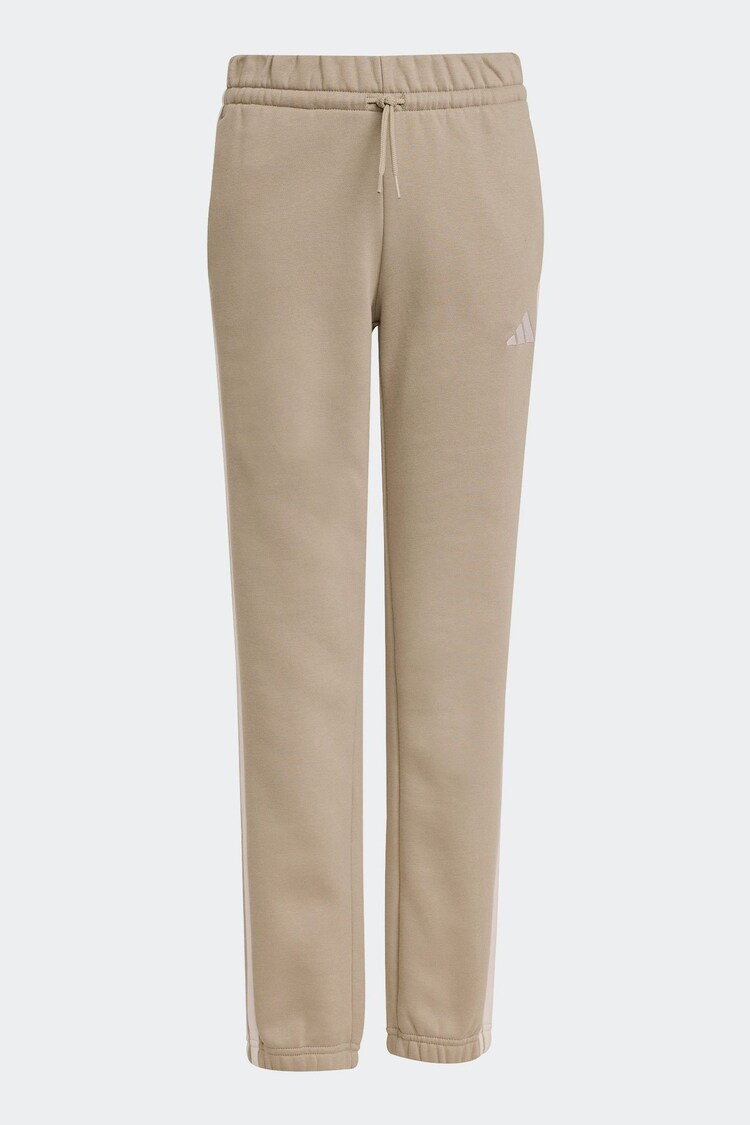 adidas Neutral 3 Stripe Fleece Joggers - Image 1 of 1