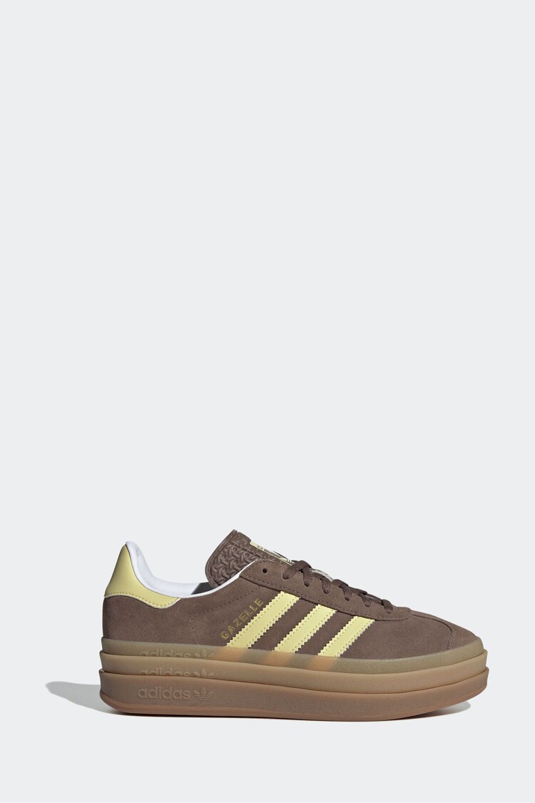 adidas Originals Brown Gazelle Bold Trainers - Image 1 of 1
