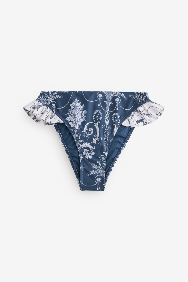 Laura Ashley – Bikinihose mit Rüschen - Image 1 of 1