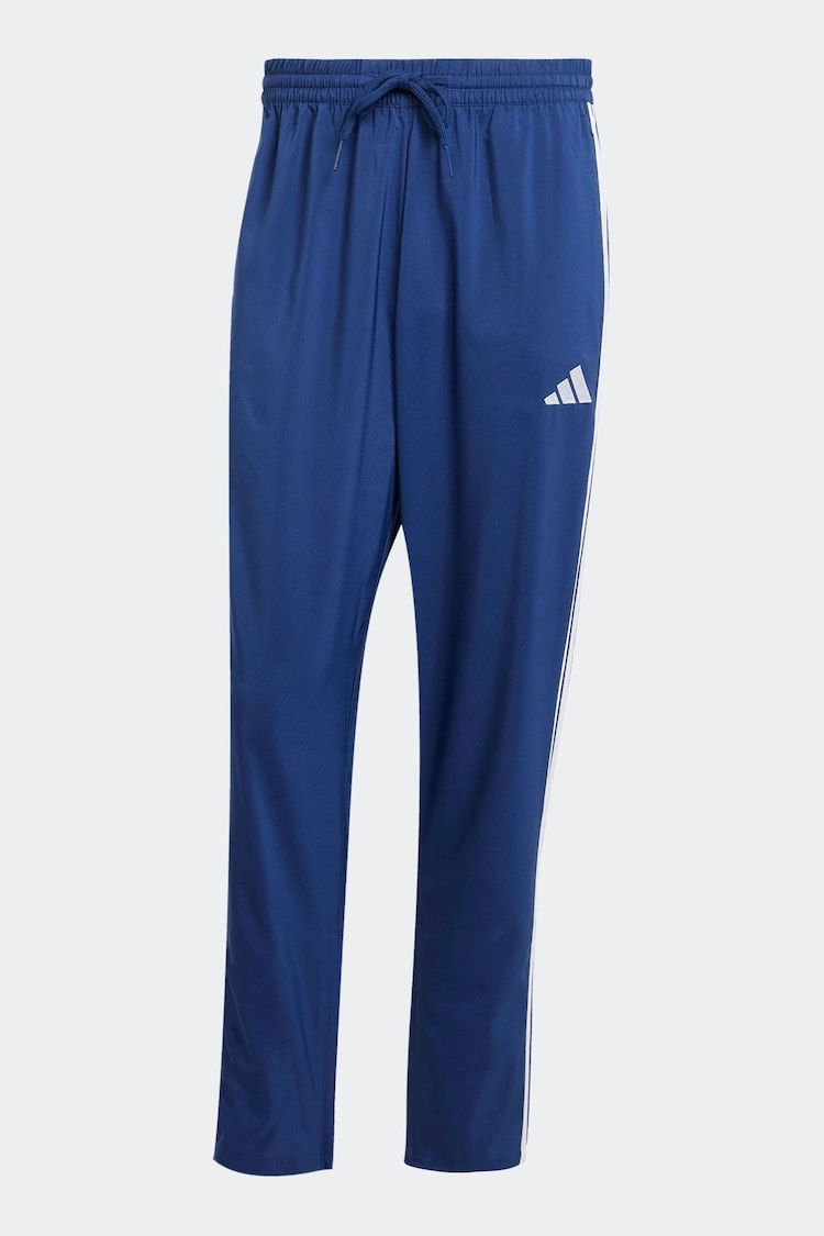 adidas Blue Essentials 3-Stripes Stanford Open Hem Joggers - Image 1 of 1