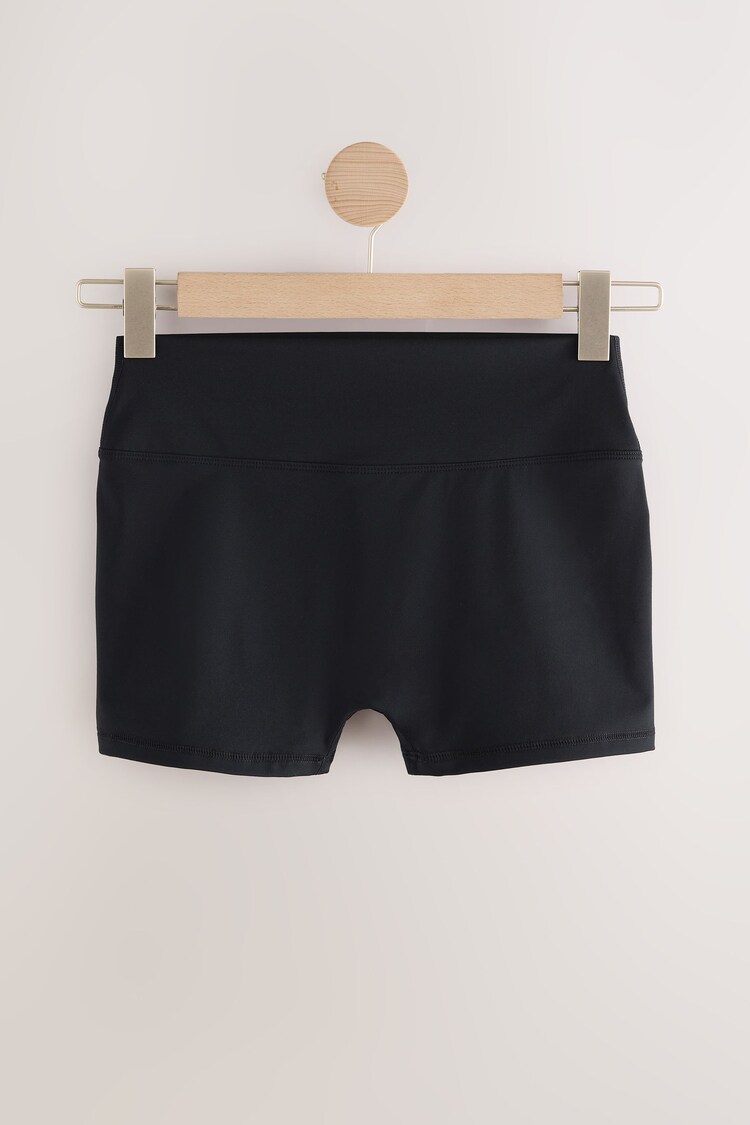 self. Black Short High Waist Leggings - Image 1 of 1
