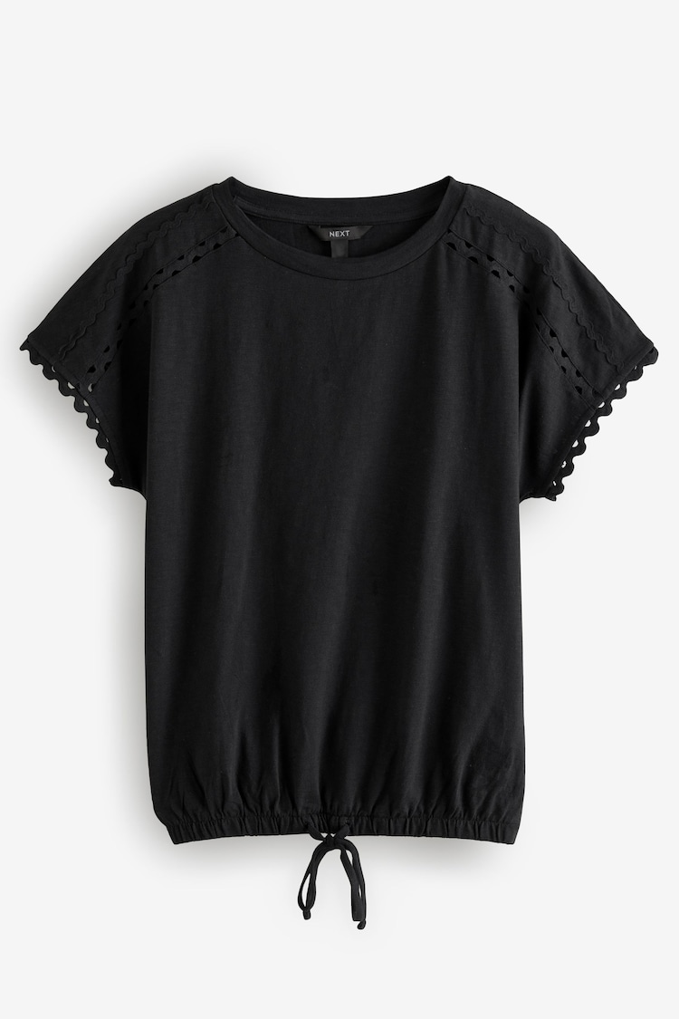 Noir - T-shirt à manches courtes Bubblehem 100% coton - Image 1 of 1