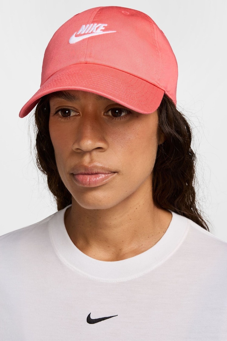 Nike Ember Red Club Unstructured Futura Wash 100% Cotton Cap - Image 1 of 1