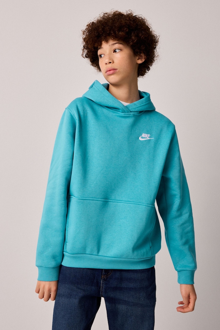 Nike Cactus Blue Club Fleece Pullover Hoodie - Image 1 of 1