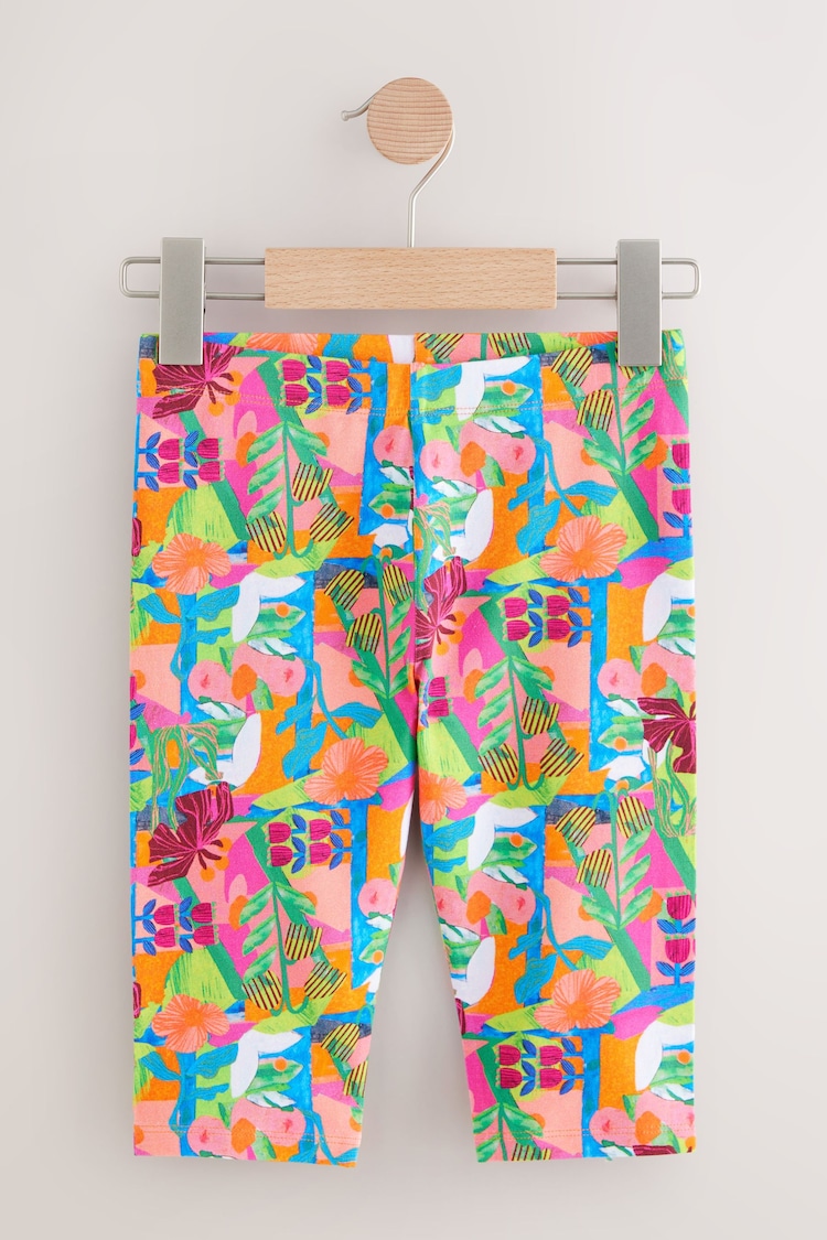 Tropical Pink 1 Pack Cropped Leggings (3-16yrs) - Image 1 of 1