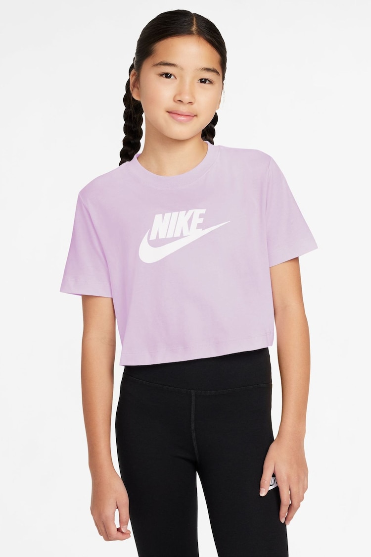 Doll Lilac - Nike Cropped 100% Cotton T-Shirt - Imagen 1 de 1