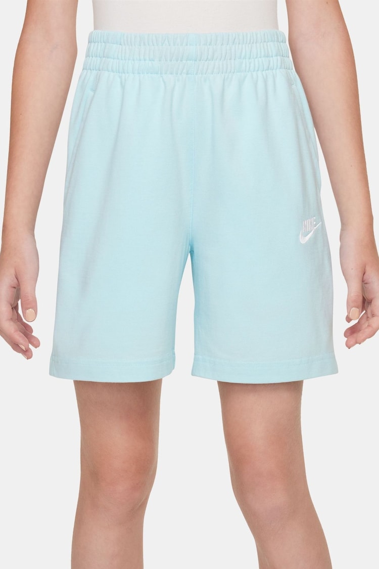 Nike Glacier Blue 100% Cotton Sportswear Club Shorts - Image 1 of 1
