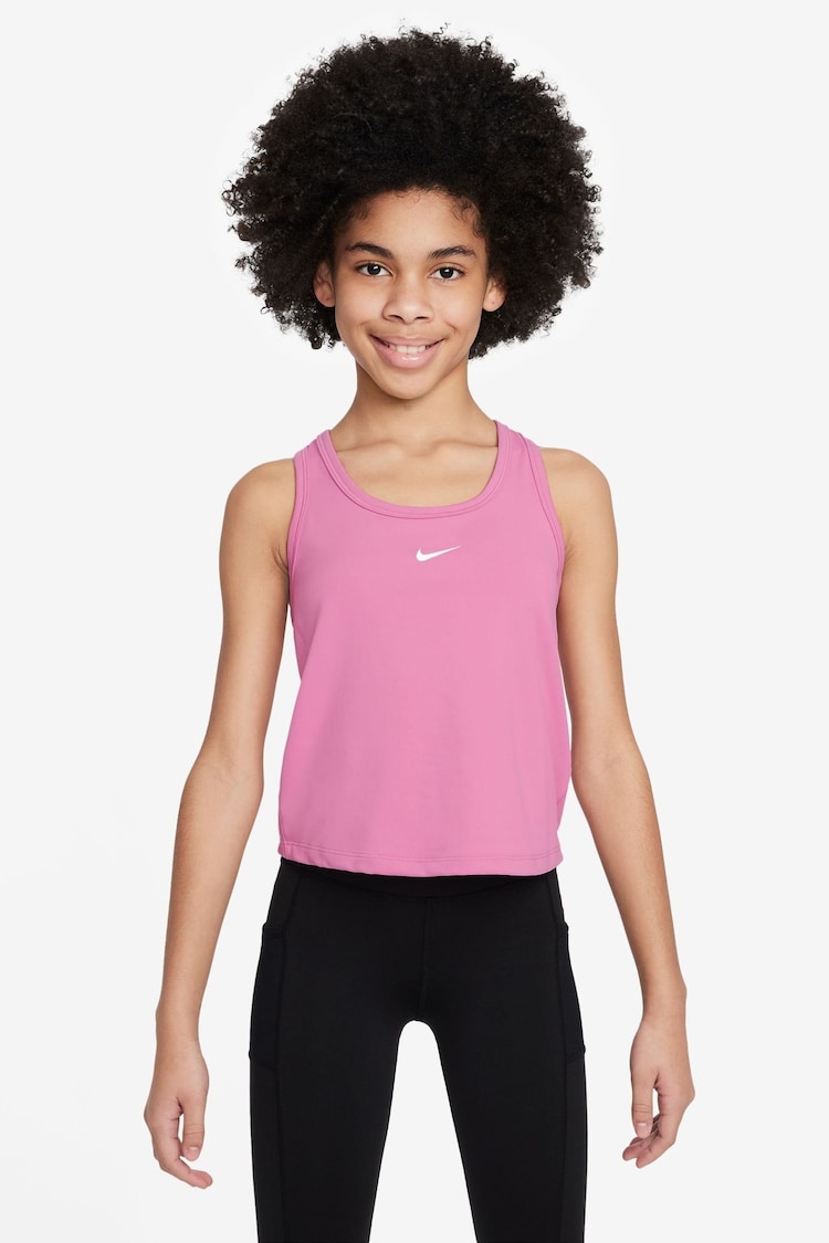 Nike Flamingo Pink One Dri-FIT Tank Vest Top - Image 1 of 1