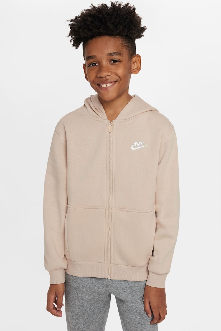 Nike Sandrift Neurtal Club Fleece Zip Through Hoodie - Image 1 of 1