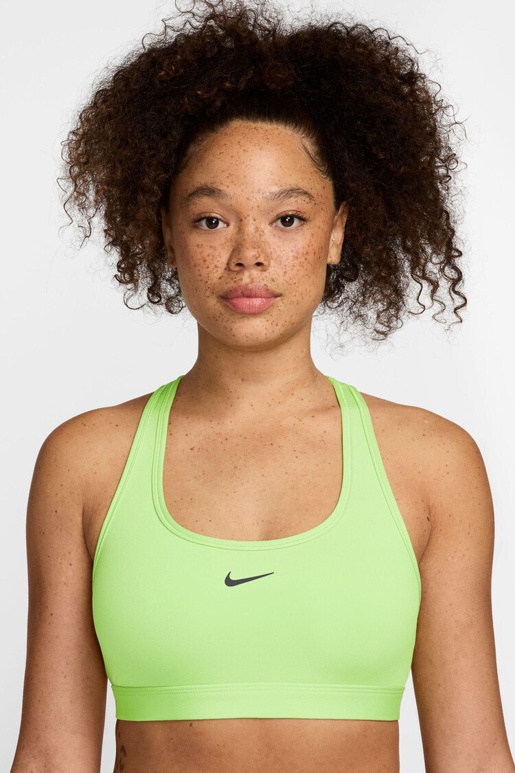 Nike Lime Green Swoosh Light-Support Sports Bra - Image 1 of 1
