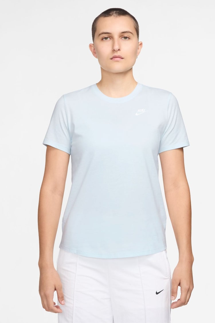 Nike Light Blue Tint Sportswear Club Essentials T-Shirt - Image 1 of 1