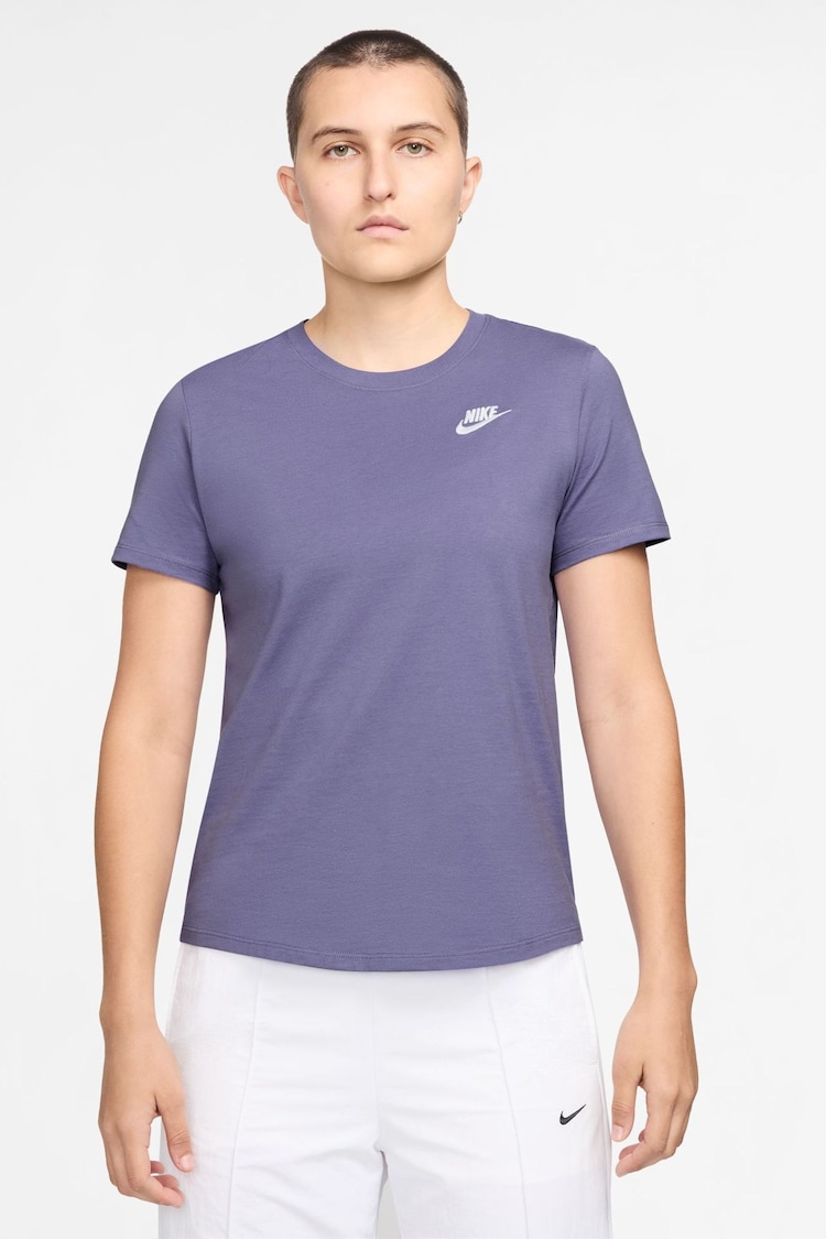 Nike Amethyst Purple Sportswear Club Essentials T-Shirt - Image 1 of 1
