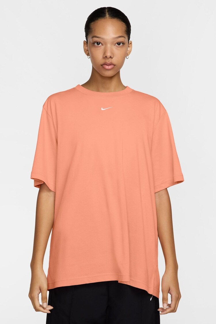 Naranja albaricoque - Camiseta deportiva extragrande Mini Swoosh de Nike - Imagen 1 de 1