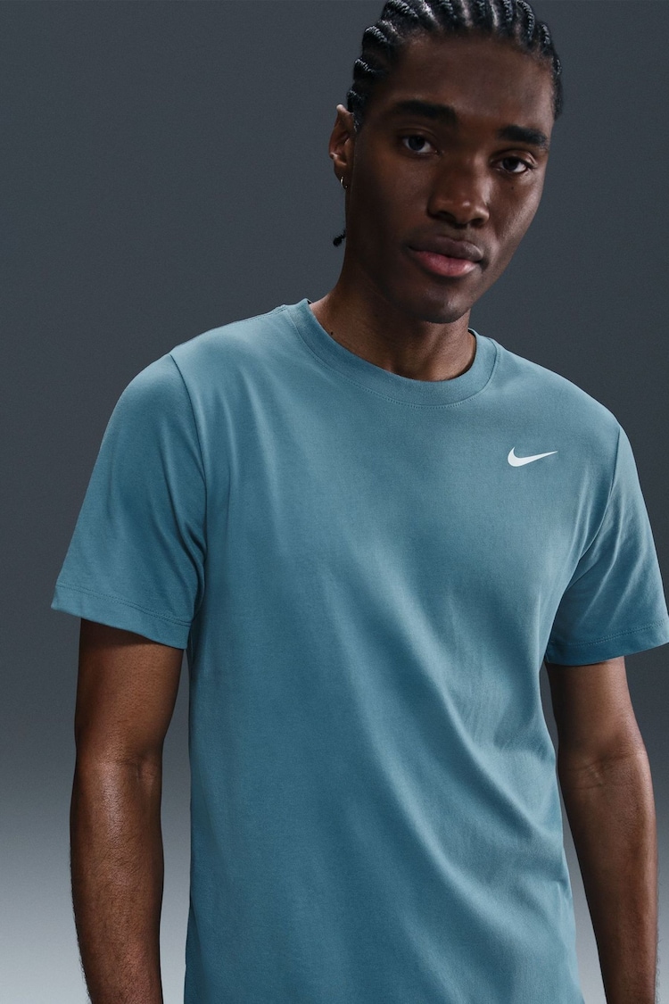 Nike Smokey Blue Dri-FIT Training T-Shirt - Image 1 of 1 Nike Smokey Blue Dri-FIT Training T-Shirt - Image 1 of 1