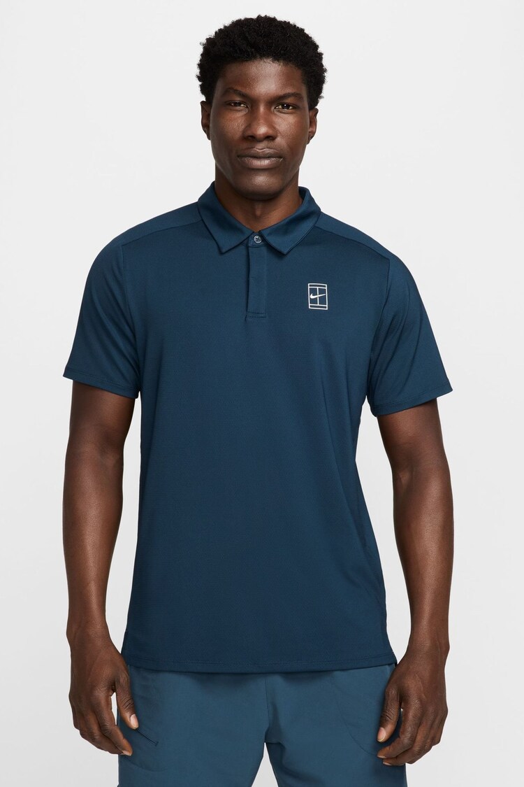 Nike Armory Navy Court Advantage Dri-FIT Tennis Polo Shirt - Image 1 of 1