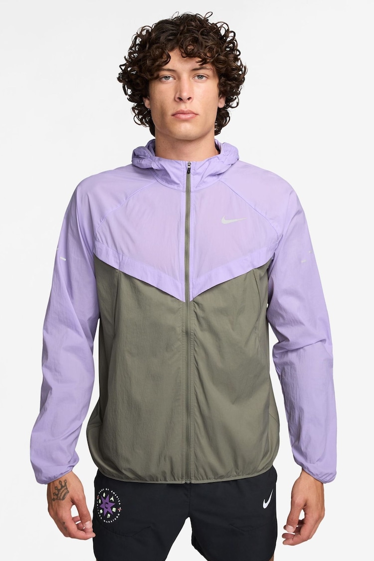 Hortensie Lila Grau - Nike Dri-FIT Stride Woven Running Jacket - Bild 1 von 1