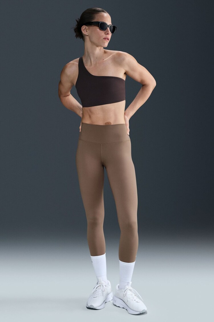 Nike Mink Brown One High Waisted Full Length Leggings - Image 1 of 1