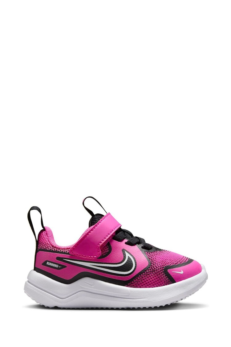 Nike Fuschia Pink/Black Infant Cosmic Running Trainers - Image 1 of 1