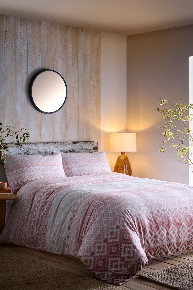 Appletree Terracotta Bergen 100% Cotton Duvet Cover Set - Image 1 of 1