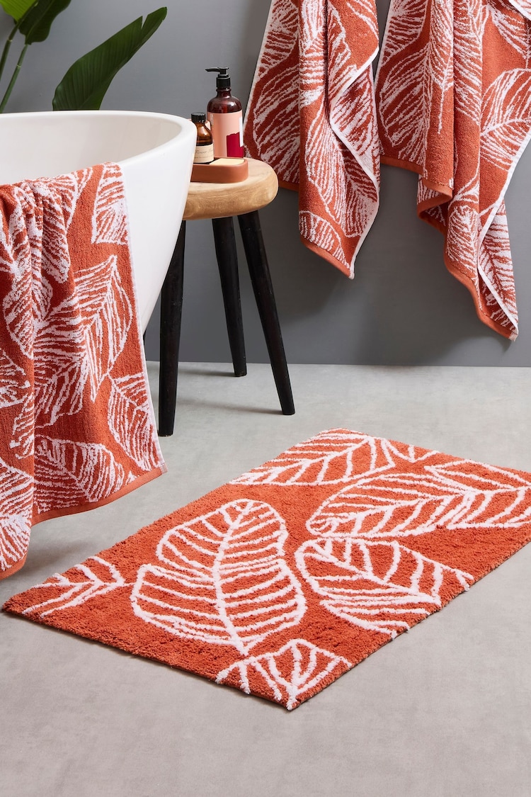 Fusion Terracotta Matteo 100% Cotton Bath Mat - Image 1 of 1
