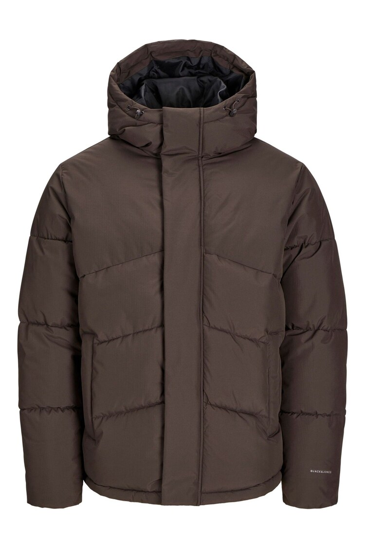 JACK & JONES Brown Puffer Jacket - Image 1 of 1