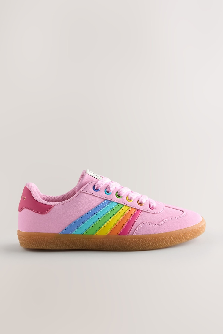 Little Bird by Jools Oliver Multi Older Gum Sole Trainers with Rainbow Stripe - Image 1 of 1