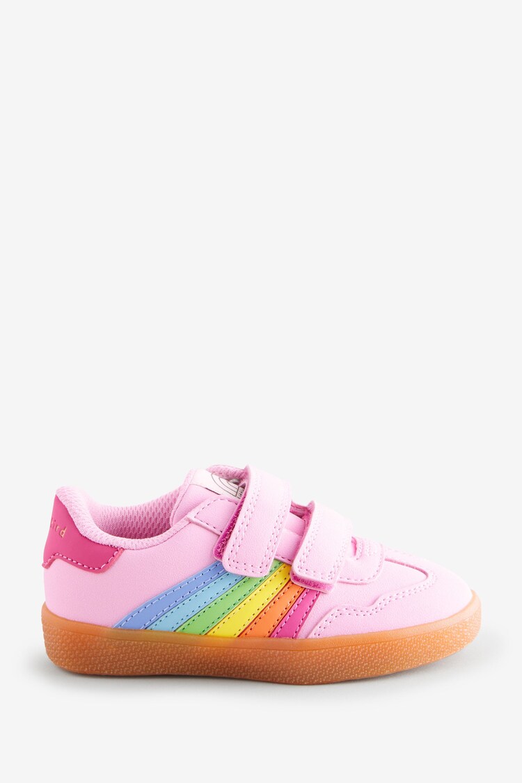 Little Bird by Jools Oliver Multi Younger Gum Sole Trainers with Rainbow Stripe - Image 1 of 1
