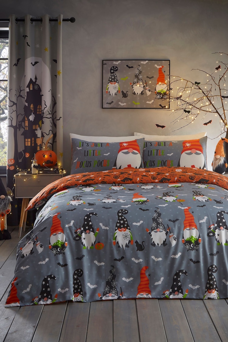 Bedlam Grey Scary Gonks Glow in the Dark Duvet Cover Set - Image 1 of 1