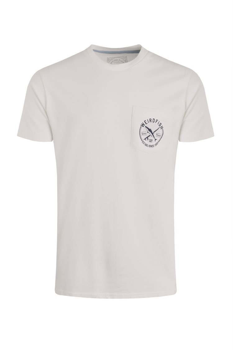 Weird Fish Cream Weird Fish Cream Tidal Short Sleeve Branded T-Shirt - Image 1 of 1