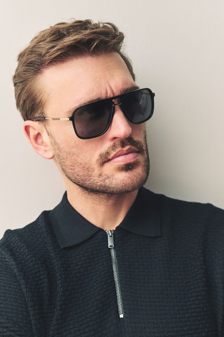 Negro - Signature Navigator Sunglasses - Imagen 1 de 1