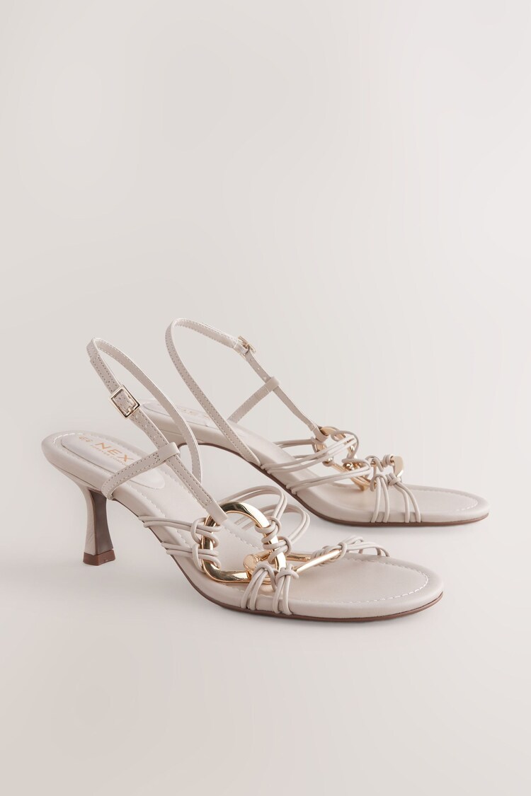 Bone Forever Comfort® Round Toe Hardware Detail Strap Sandals - Image 1 of 1