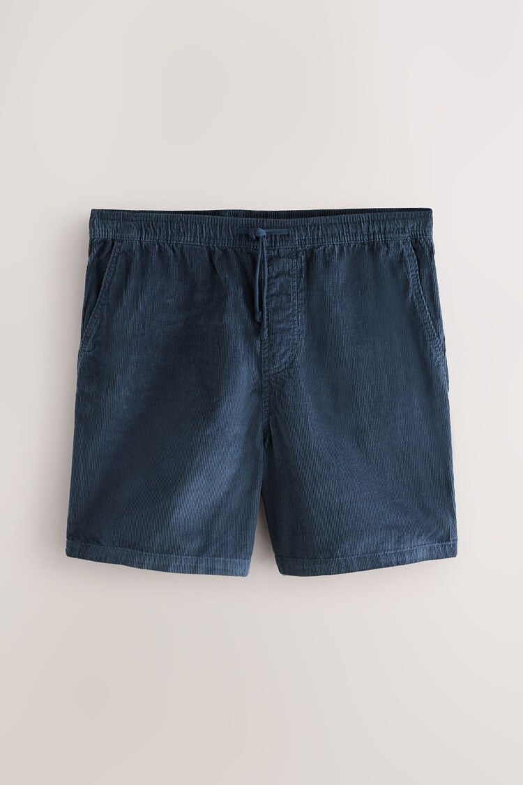 Blue 100% Cotton Corduroy Dock Shorts - Image 1 of 1