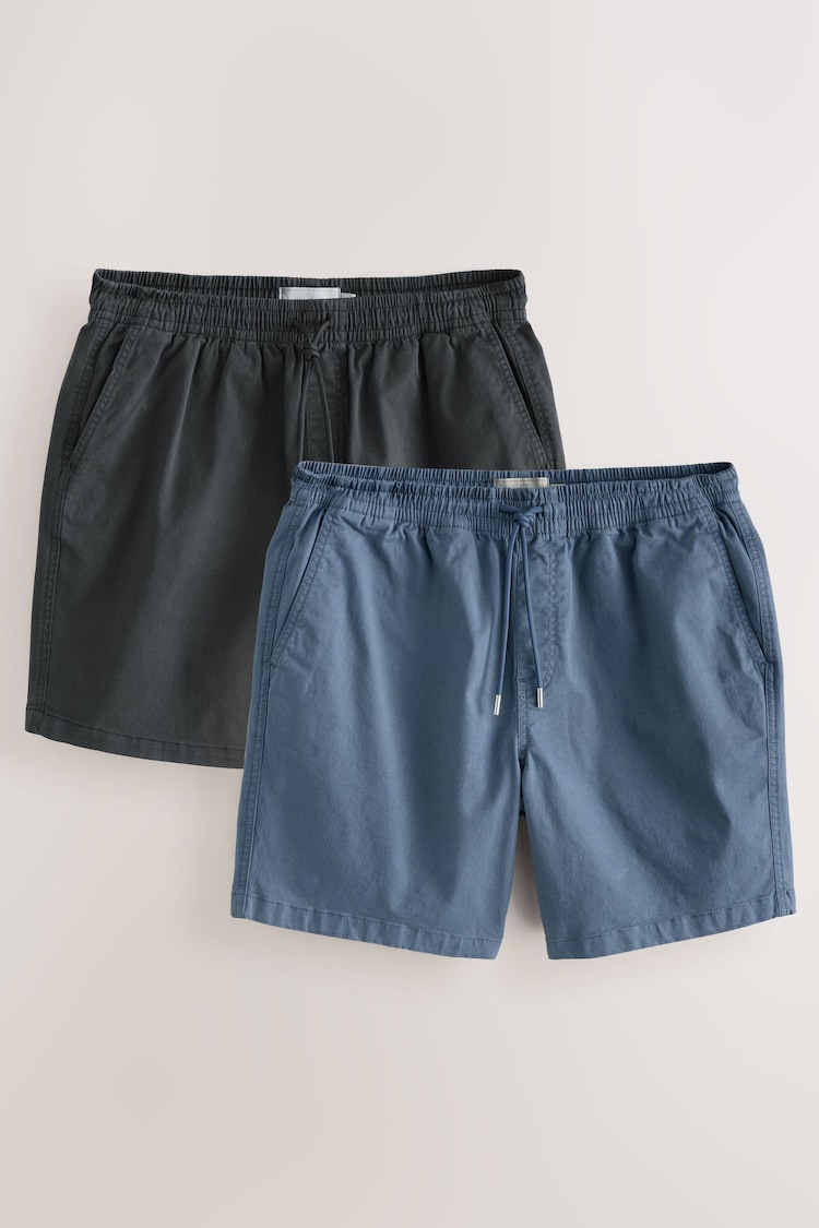 Azul/negro - Pantalones cortos teñidos - Imagen 1 de 1