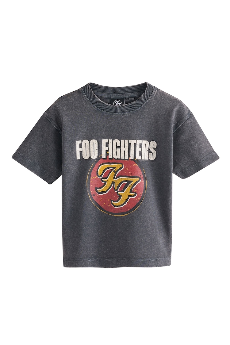Charcoal Foo Fighters Band Graphic Short Sleeve T-Shirt (3mths-8yrs) - Image 1 of 1