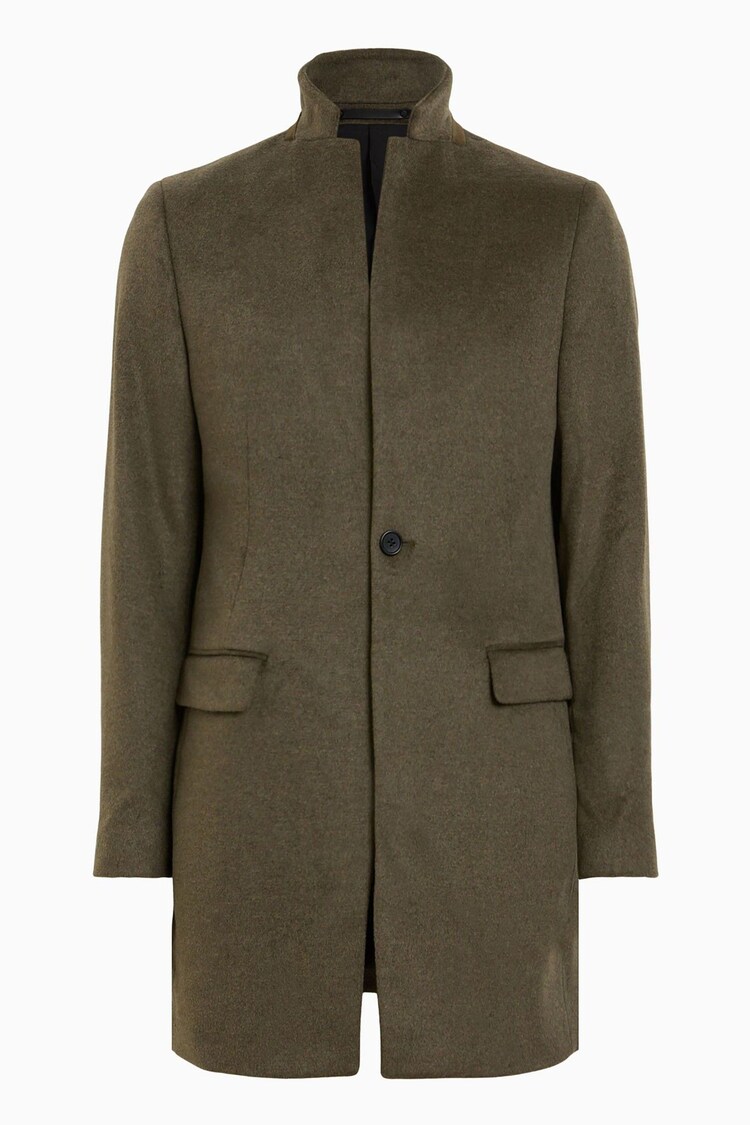 AllSaints Green Hargrove Coat - Image 1 of 1